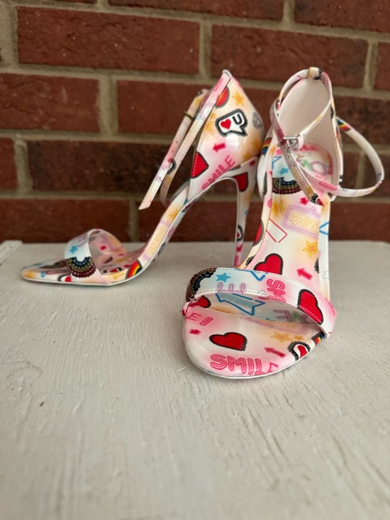 Aldo Shoes - Aldo Sandyy Graphic Printed Stilettos Ankle-Strap Sandals